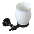 Giá để cốc đơn bằng đồng màu đen Kanly GCK07B