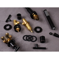 Sen bồn tắm gắn bồn 5 lỗ nóng lạnh bằng đồng màu đen Kanly GCB09B