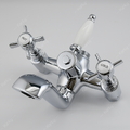 Sen bồn tắm nóng lạnh đặt sàn bằng đồng mạ chrome Kanly CHS09