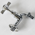 Vòi nước lạnh bằng đồng gắn tường mạ chrome Kanly CHT01 