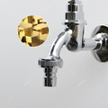 Vòi nước lạnh bằng đồng gắn tường mạ chrome Kanly CHT01 