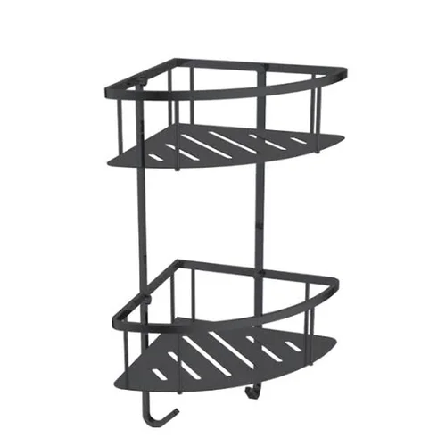 Kệ góc để đồ 2 tầng màu đen EcoBath EC4067-2MB