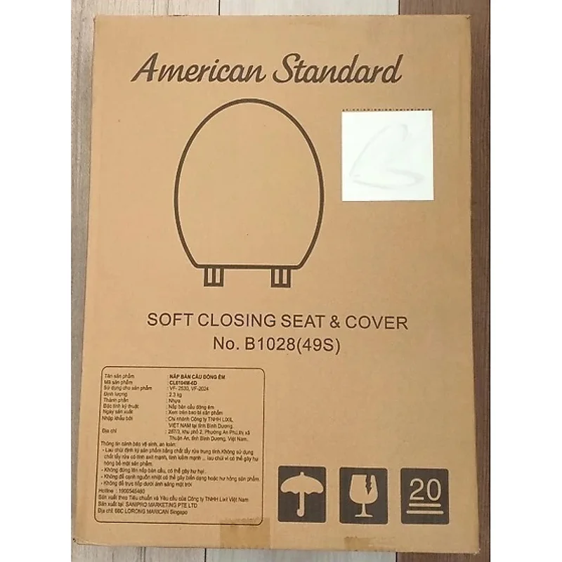 Nắp êm bồn cầu đóng êm American Standard 491000S-WT