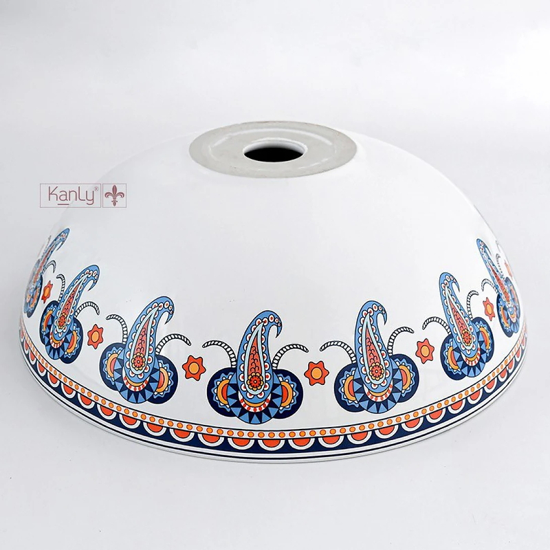 Chậu lavabo đặt bàn bằng sứ mỹ thuật Kanly SU716