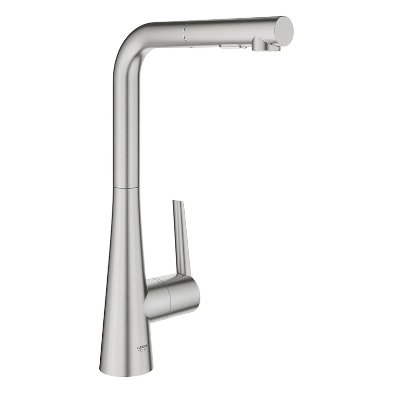 Vòi Chậu Rửa Bát Nóng Lạnh Dây Rút Đức Grohe 32553DC2