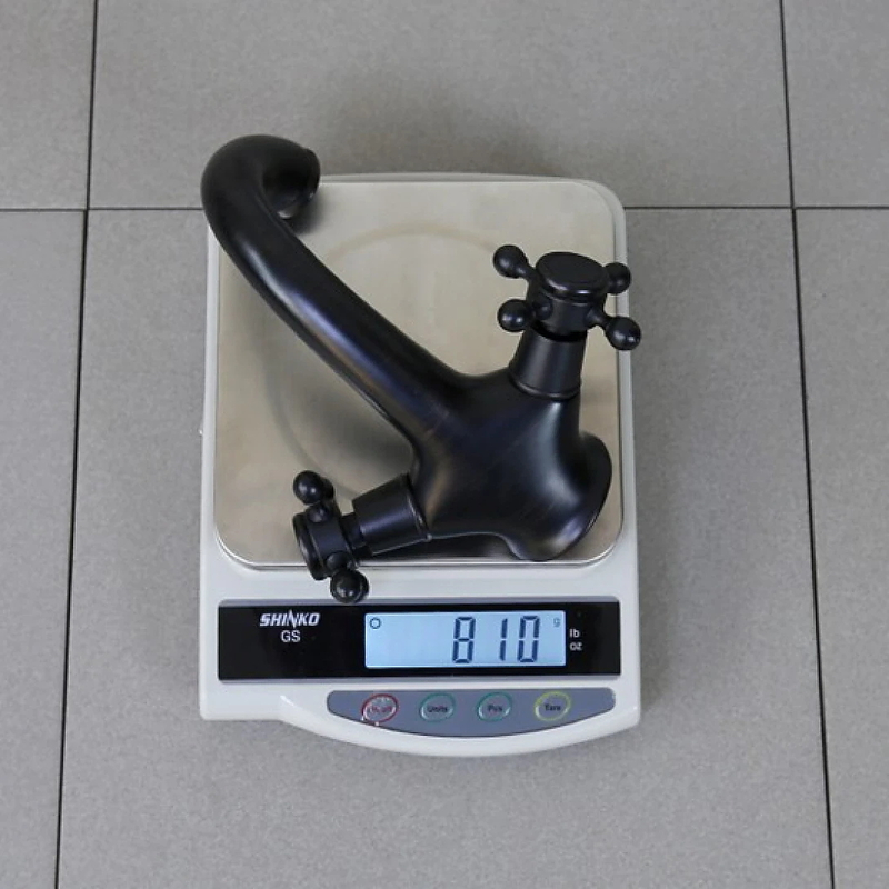 Vòi lavabo nóng lạnh màu đen Kanly GCV05B