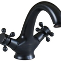 Vòi lavabo nóng lạnh màu đen Kanly GCV05B