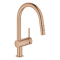 Vòi Chậu Rửa Bát Nóng Lạnh Dây Rút Đức Grohe 32321DL2
