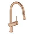 Vòi Chậu Rửa Bát Nóng Lạnh Dây Rút Đức Grohe 32321DL2