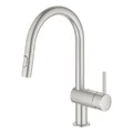Vòi Chậu Rửa Bát Nóng Lạnh Dây Rút Đức Grohe 32321DC2