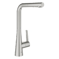 Vòi Chậu Rửa Bát Nóng Lạnh Dây Rút Đức Grohe 32553DC2