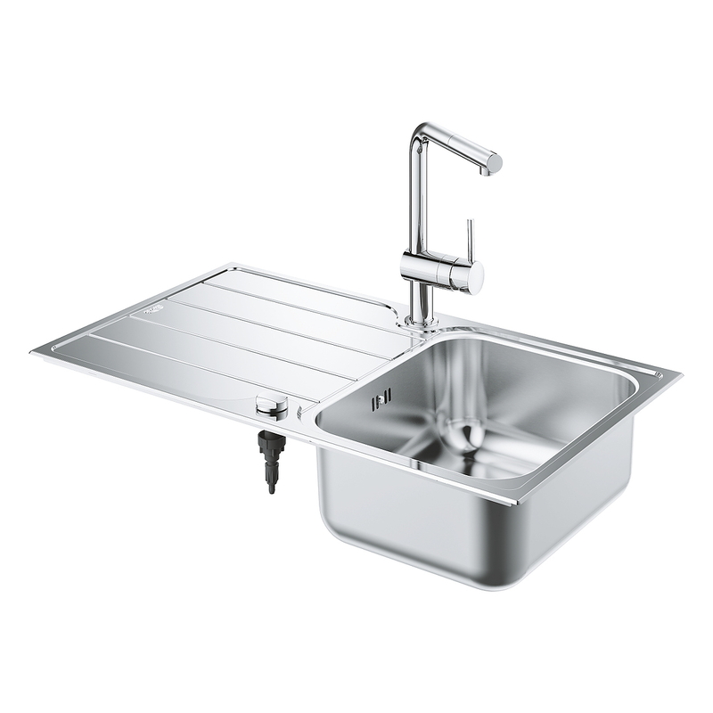 Chậu Rửa Bát 1 Hố Có Bàn Nhập Khẩu Đức Grohe 31573SD1