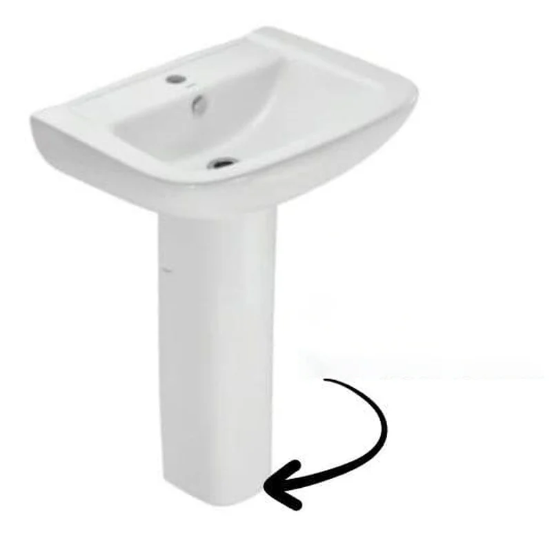 Chân Dài Lavabo Jaquar FNS-WHT-40301 Màu Trắng