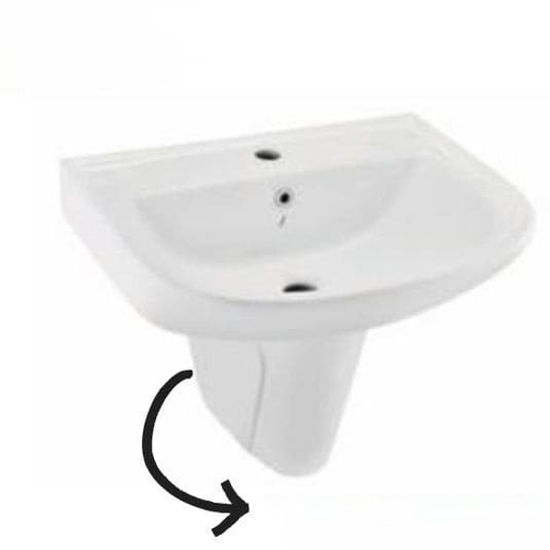 Chân Lửng Lavabo Jaquar CNS-WHT-305V Màu Trắng