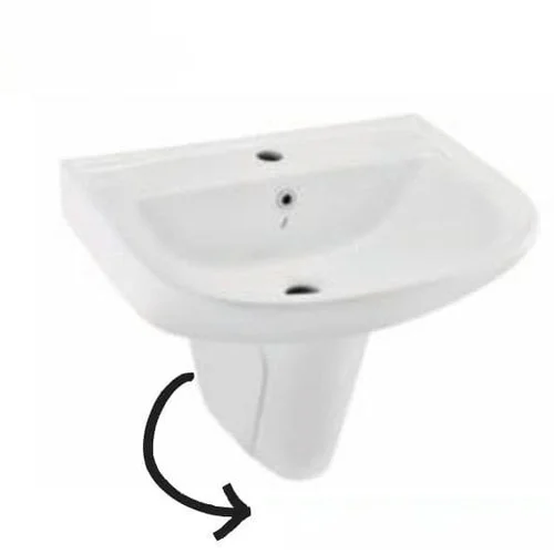 Chân Lửng Lavabo Jaquar CNS-WHT-305V Màu Trắng
