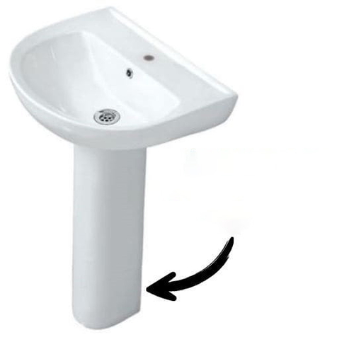 Chân Dài Lavabo Jaquar FLS-WHT-5301V Màu Trắng