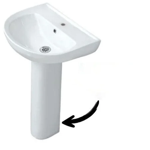 Chân Dài Lavabo Jaquar FLS-WHT-5301V Màu Trắng