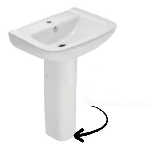 Chân Dài Lavabo Jaquar FNS-WHT-40301 Màu Trắng