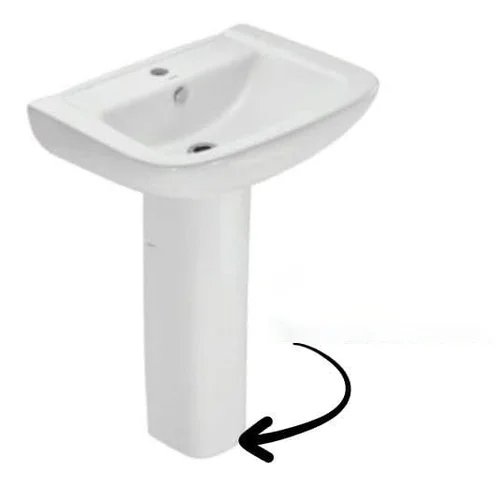 Chân Dài Lavabo Jaquar FNS-WHT-40301 Màu Trắng