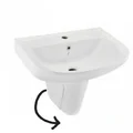 Chân Lửng Lavabo Jaquar CNS-WHT-305V Màu Trắng