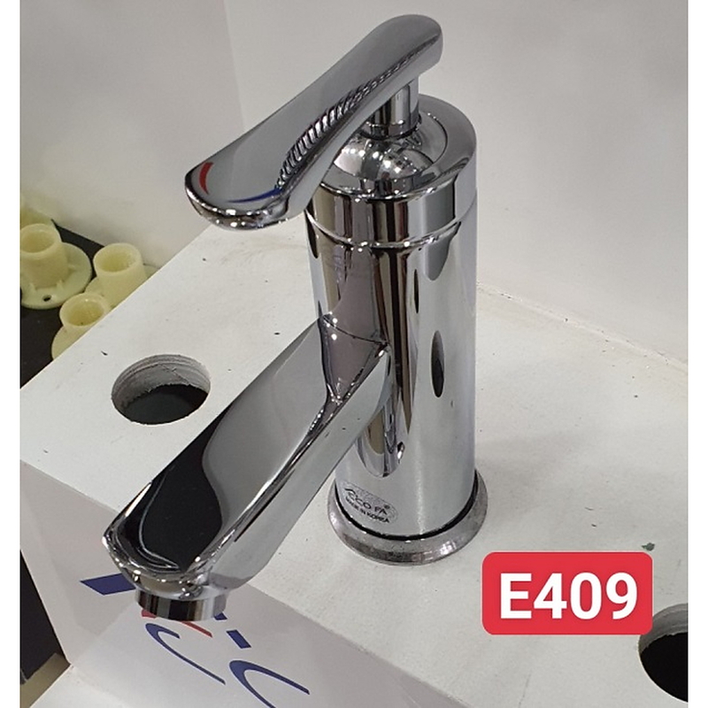 Vòi Lavabo 1 Lỗ Nóng Lạnh Ecofa E-409