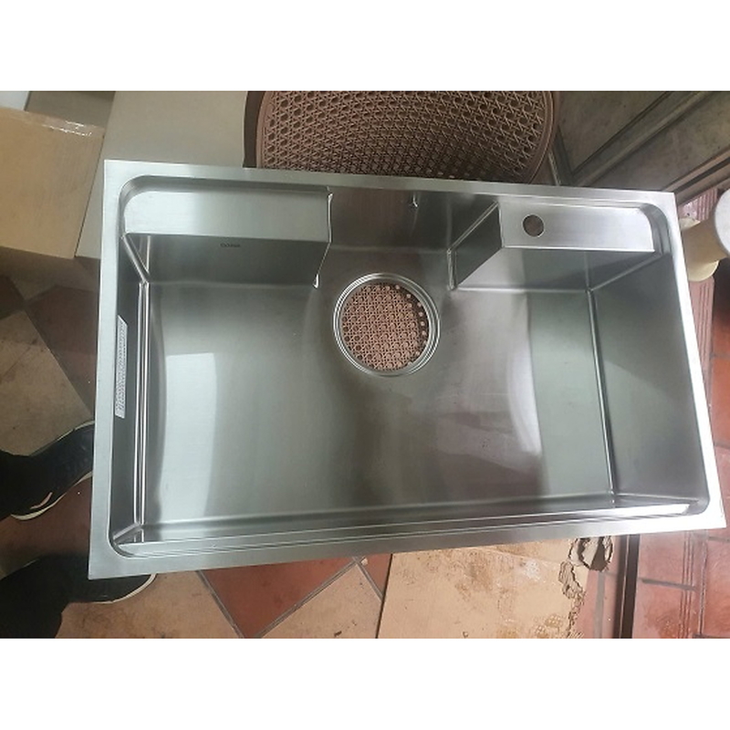 Chậu rửa bát 1 hố Ecofa SQDJ 850 (850x515)