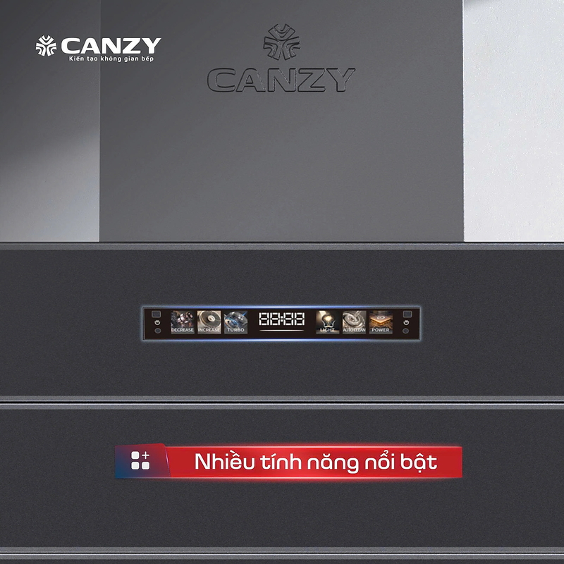 Máy hút mùi kính vát Canzy VDC ELITE