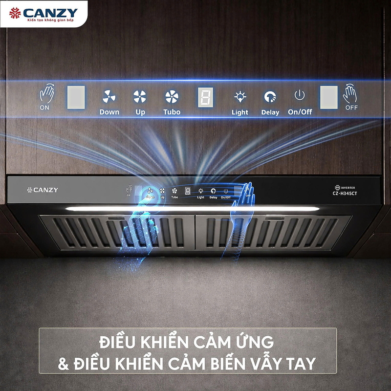 Máy hút mùi chữ T Canzy CZ H345CT
