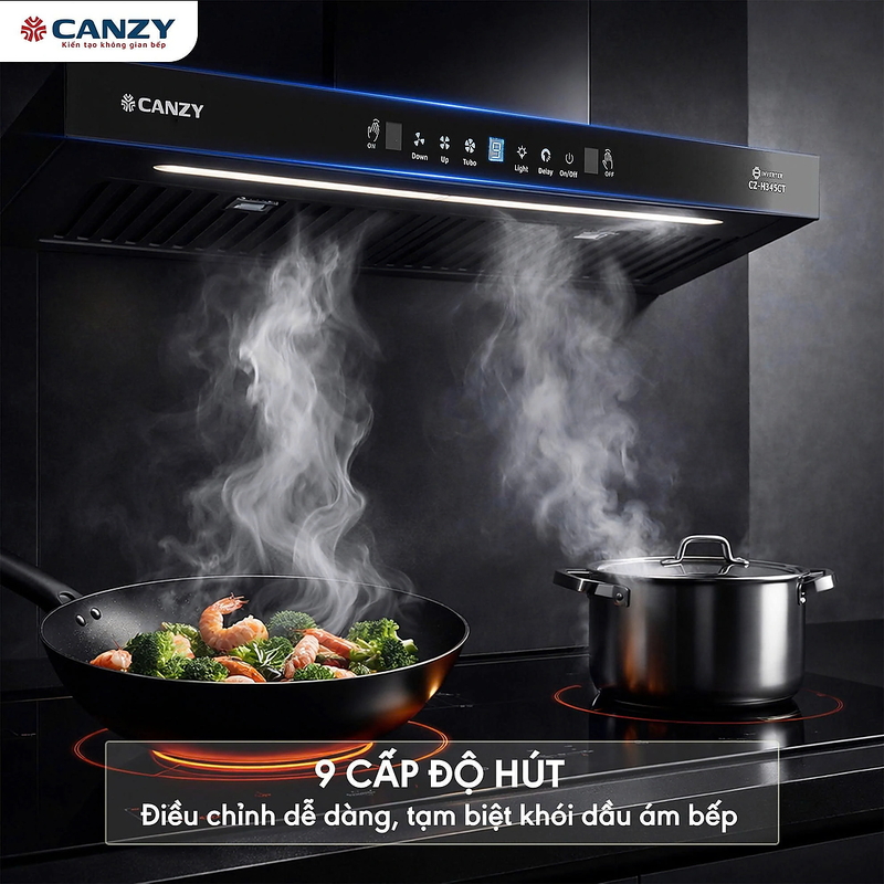Máy hút mùi chữ T Canzy CZ H345CT