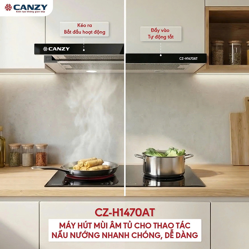 Máy hút mùi âm tủ Canzy CZ H1470AT