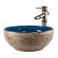 Chậu lavabo dương bàn sứ mỹ thuật Haduvico LVB026