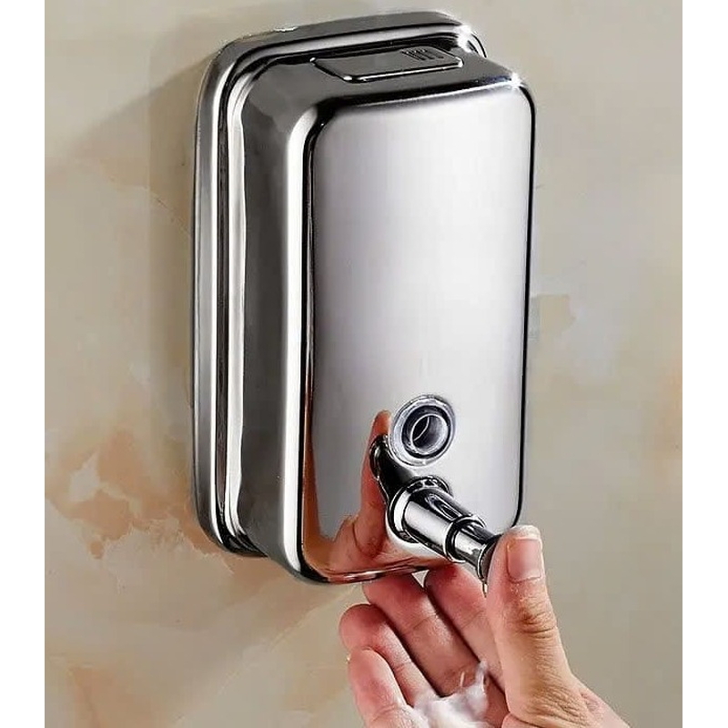 Hộp xịt xà phòng inox treo trường 500ml Miken MK-813-5