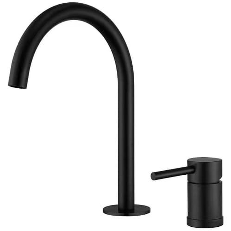 Vòi Chậu Lavabo Màu Đen 2 Lỗ Miken MKV-30003-B