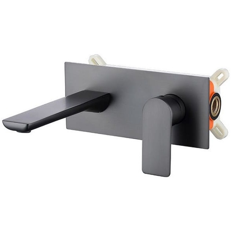 Vòi Chậu Lavabo Âm Tường Màu Ghi Miken MKV-600024GR