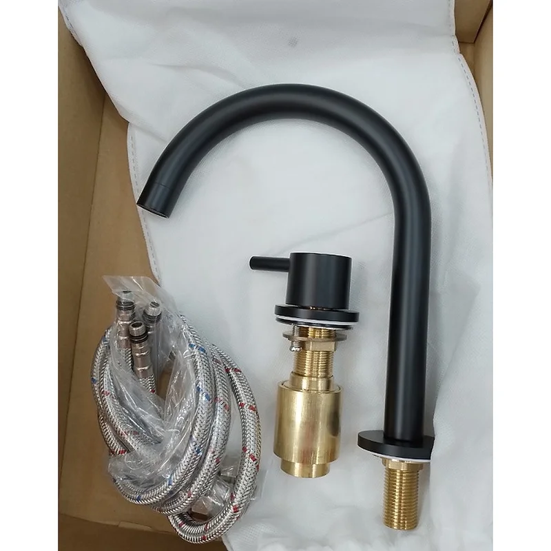 Vòi Lavabo 2 Lỗ Nóng Lạnh Miken MKV-30003-B