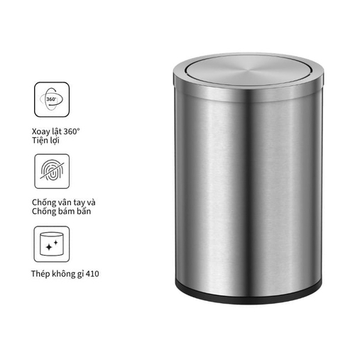 Thùng rác inox 12L Ecobath EC6804-12MT