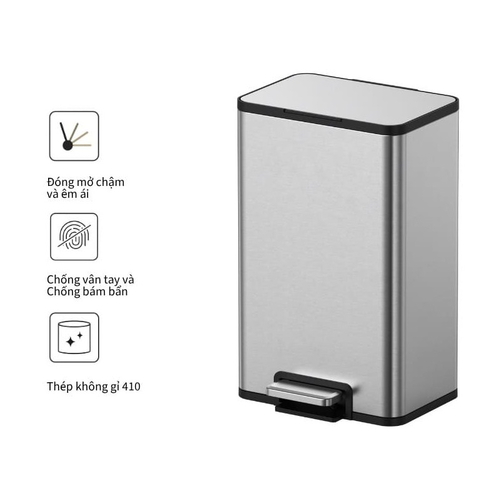 Thùng rác inox Ecobath EC6807-18MT