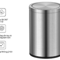 Thùng rác inox 12L Ecobath EC6804-12MT