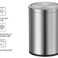 Thùng rác inox 8L Ecobath EC6804-8MT 
