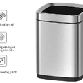 Thùng rác inox 9L Ecobath EC6805-9MT