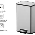 Thùng rác inox Ecobath EC6807-18MT