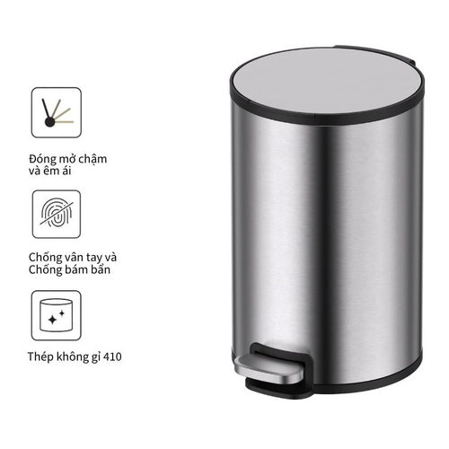 Thùng rác inox 12L Ecobath EC6801-12MT