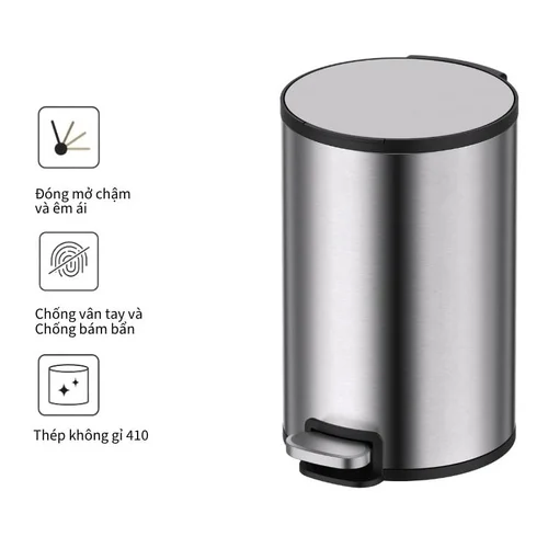 Thùng rác inox 12L Ecobath EC6801-12MT