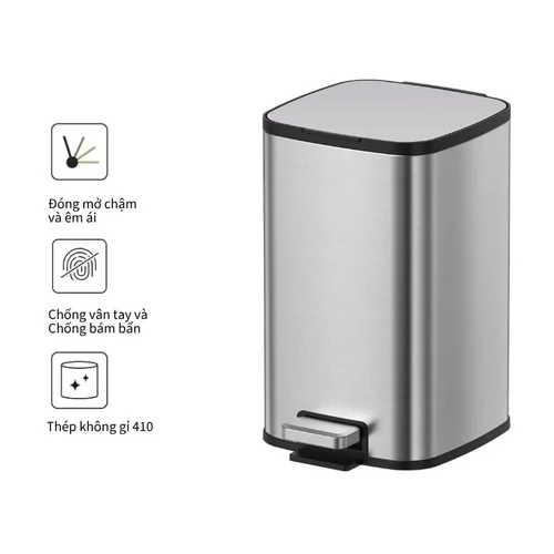 Thùng rác inox 12L Ecobath EC6802-12MT