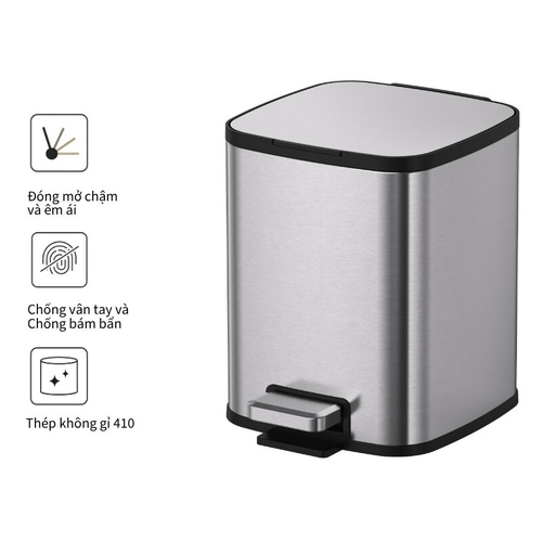 Thùng rác inox 9L Ecobath EC6802-9MT 