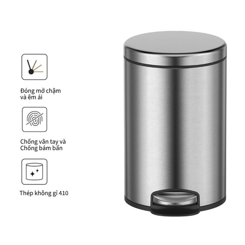 Thùng rác inox 12L Ecobath EC6803-12MT 