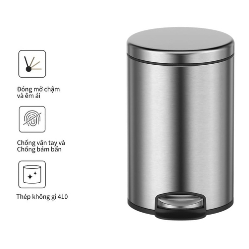 Thùng rác inox 8L Ecobath EC6803-8MT