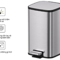 Thùng rác inox 12L Ecobath EC6802-12MT