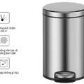 Thùng rác inox 12L Ecobath EC6803-12MT 