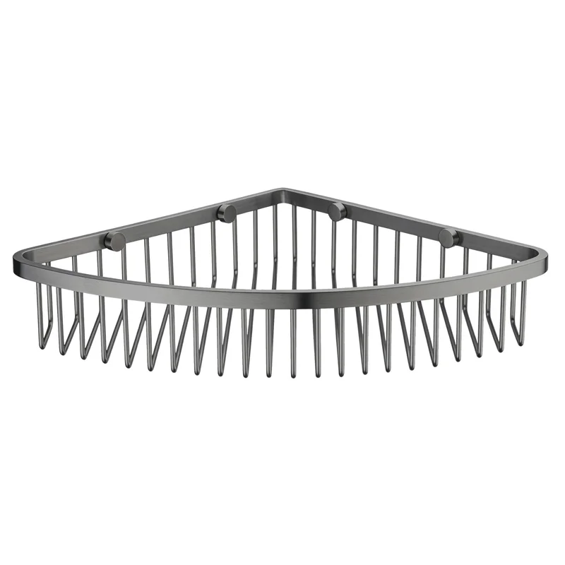 Kệ góc để đồ dạng nan màu ghi xám Ecobath EC4075-1BU